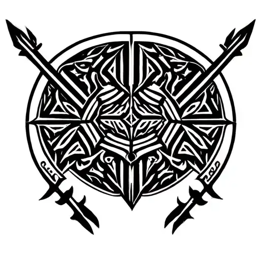 Three Roman Legion Shield Formation