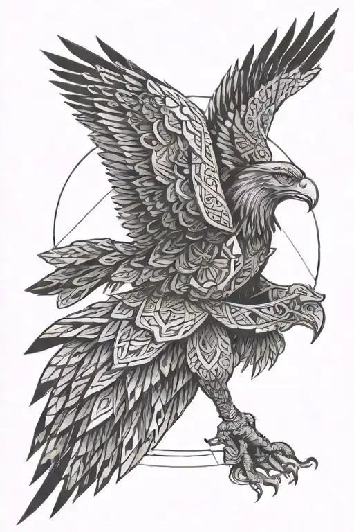 Eagle Geomagnetic Mandala Dark