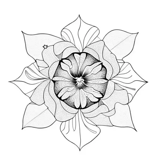 Hibiscus And Black Diamond Mandala