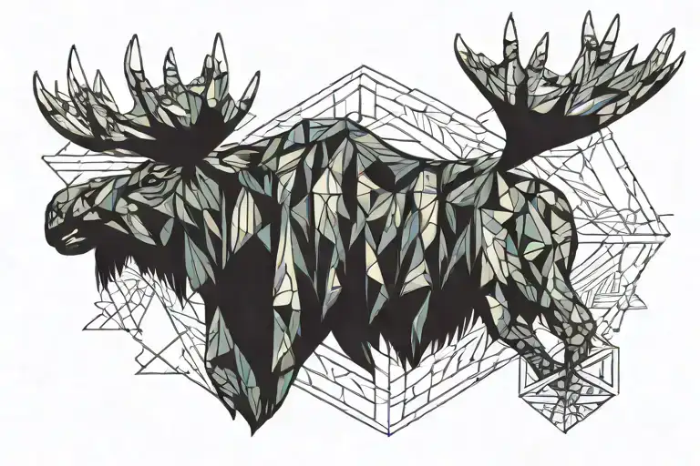 Winter And Moose Head