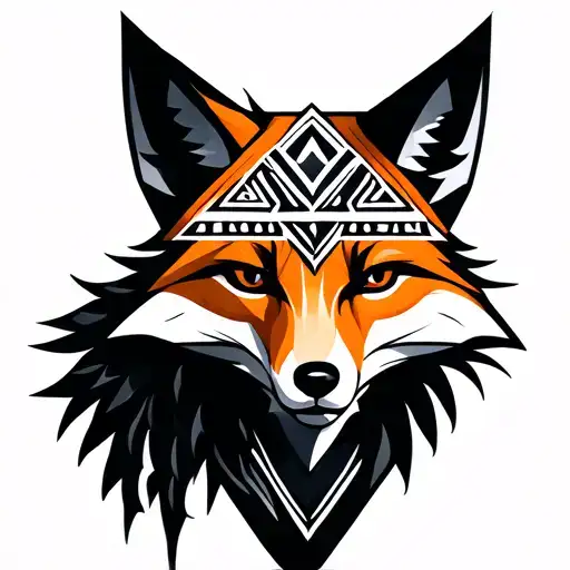 Fox Norse Tattoo Design