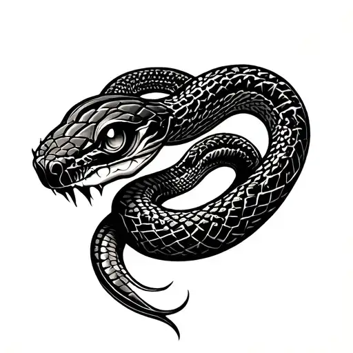 Snake That Bite His Tail Wrapped