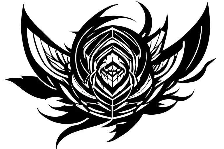 Tattoo Irezumi Sketch Style Design
