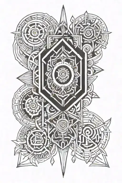 Tattoo Geometry Thin Lines Greek Style Tattoos With