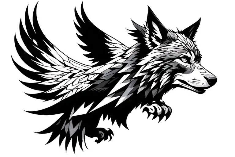 Eagle Wolf Mix