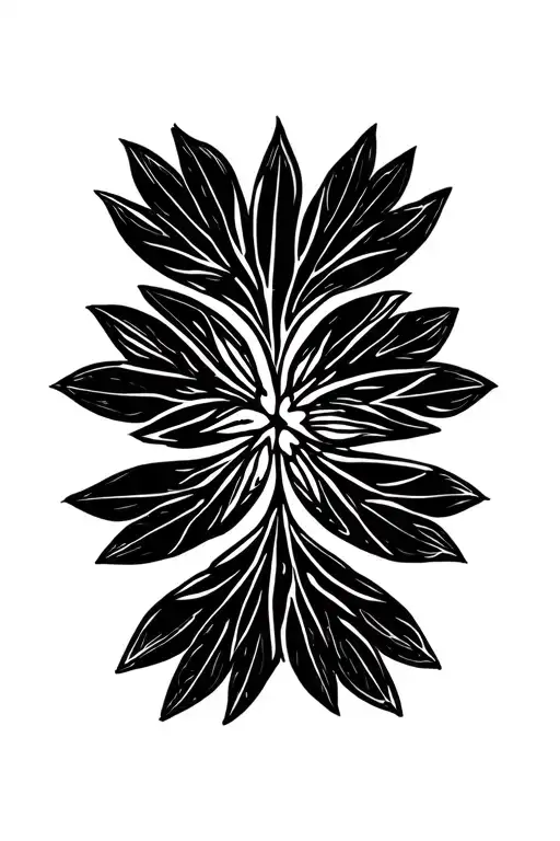 Mandala Leaf With Empty Center