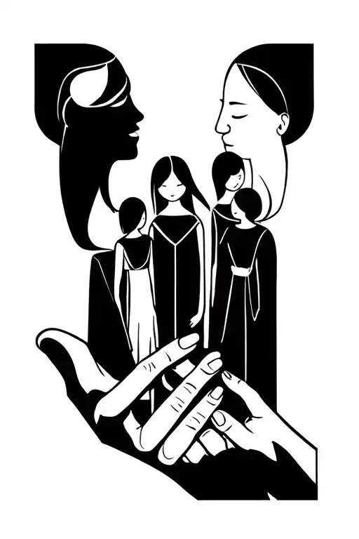 Family Holding Hands