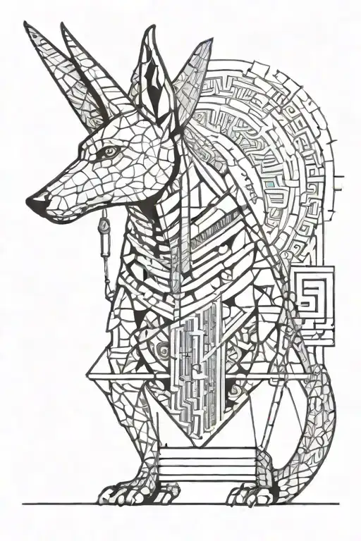 Anubis Holding A Scale