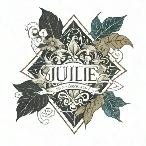 Julie Name With An Appealing Font And Artistic Side Resembling Latin Youth