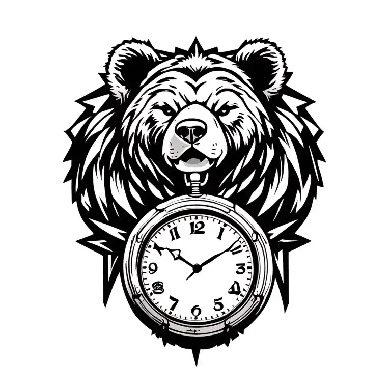 Bear And Pocket Watch