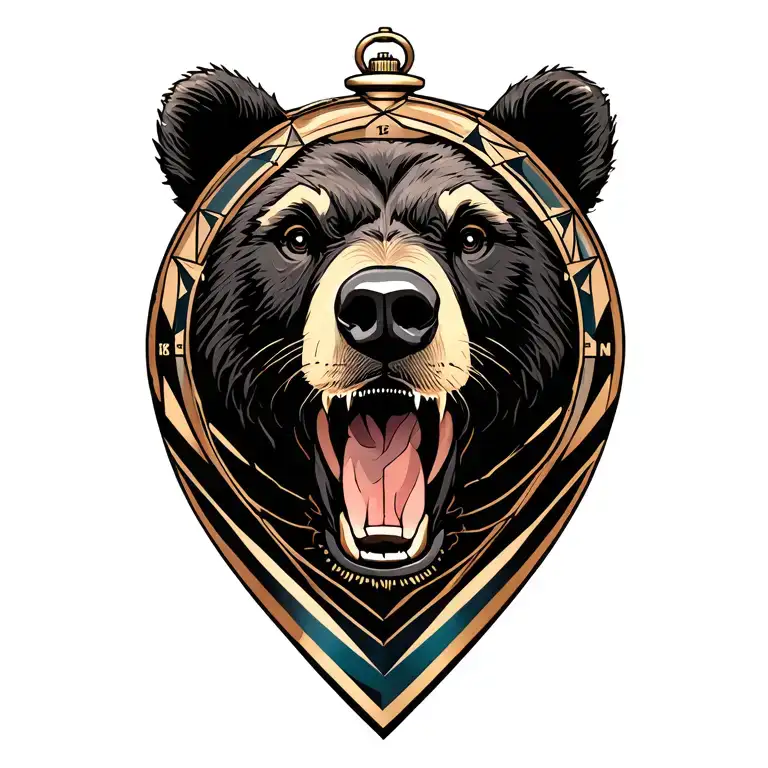 Bear And Pocket Watch