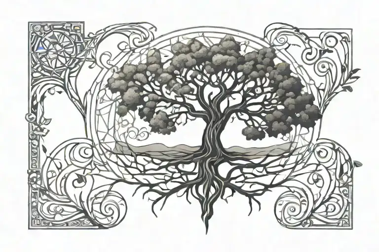 Tree Of Life With Roots