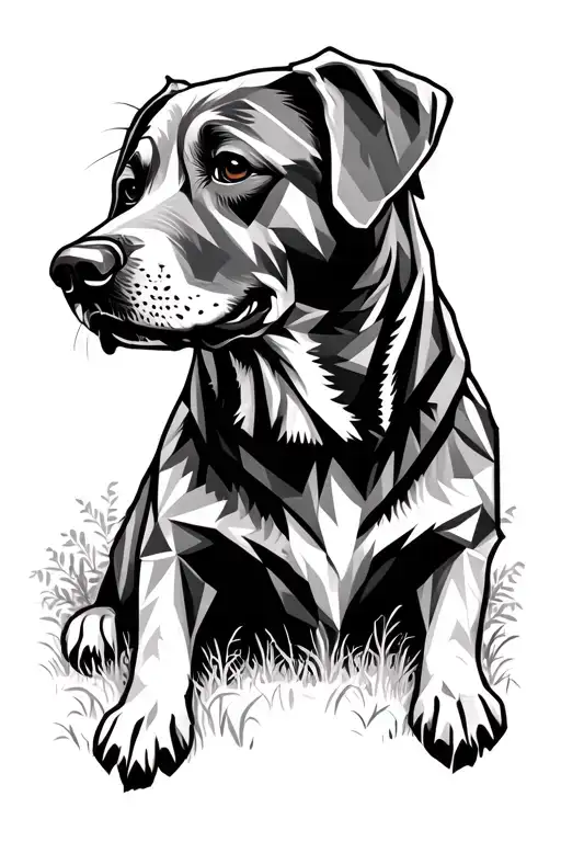 Labrador Retriever In The Woods