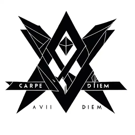 Avicii Symbol Accompanied By The Phrase Carpe Diem