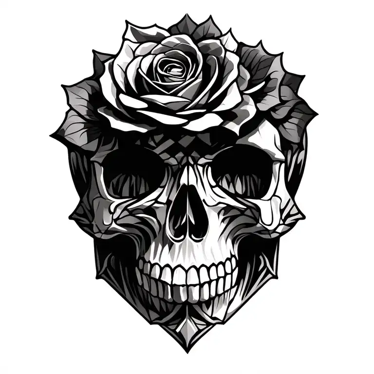 Skull And Roses