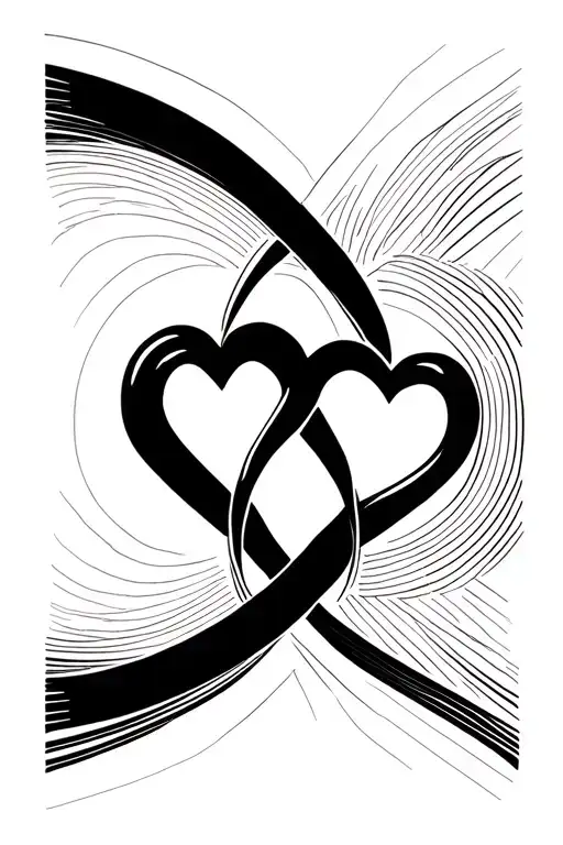 2 Hearts Infinity Symbol
