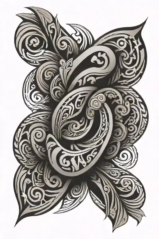 Maori Style Representing Restoration On The Arm