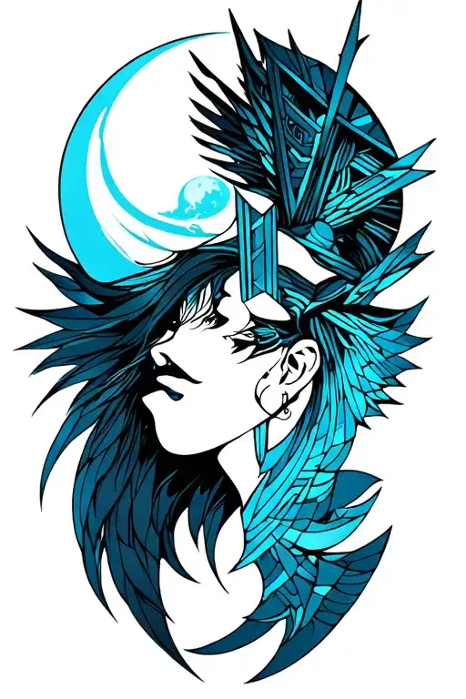 Artemis Full Body With Cresent Moon Bow