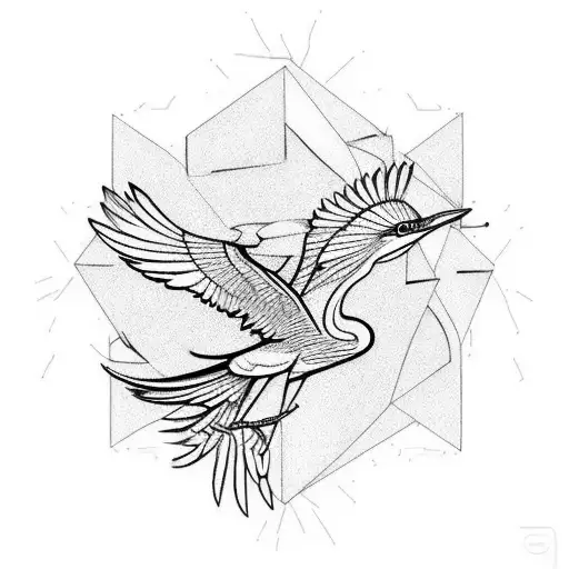 Project Phoenix '23 As Title With A Heron As Spirit Bird