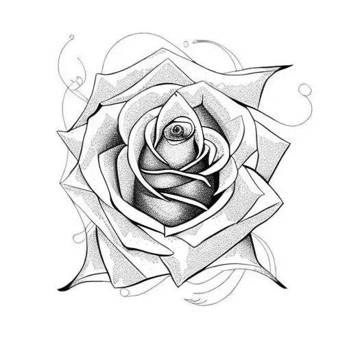 Rose With Letter P