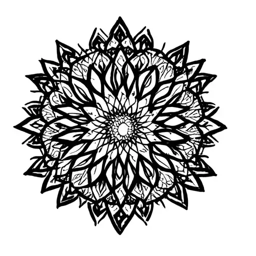 Mandala Design Incorporating Elements