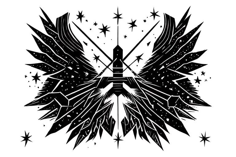 Bow And Arrow Shooting Stars