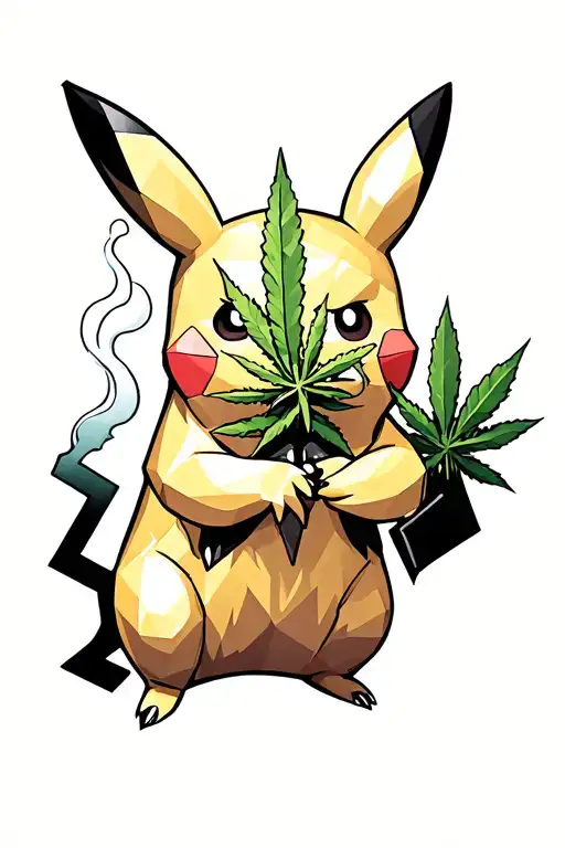Pikachu Smoking Weed