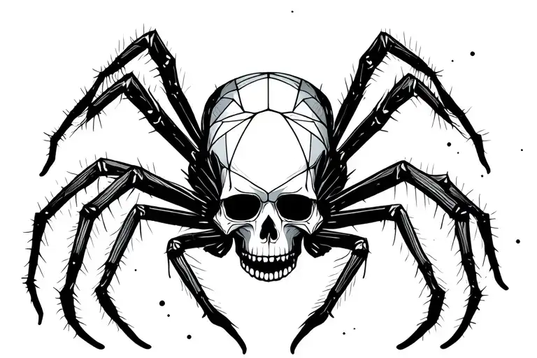 Skull And Spider