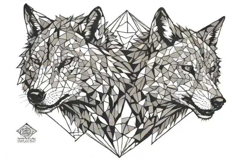 Two Wolf Head