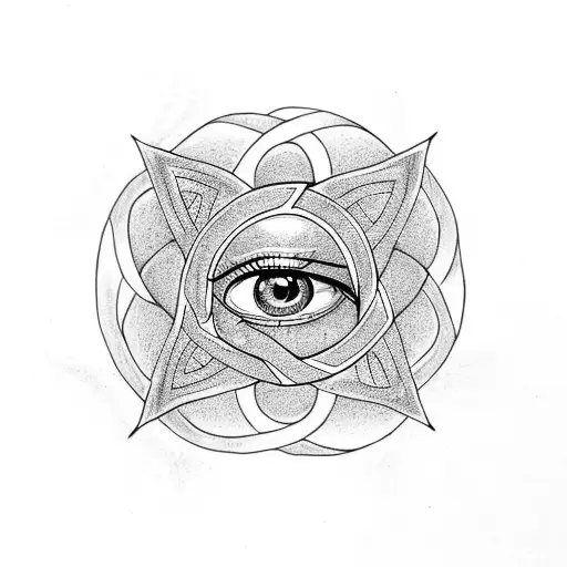 Eye In Triquetra Snake