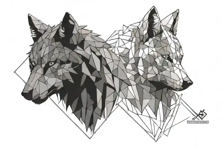 Two Wolf Head