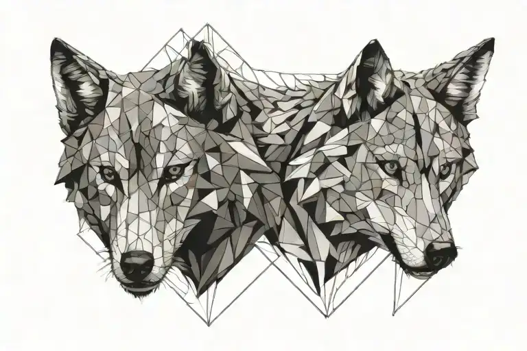 Two Wolf Head