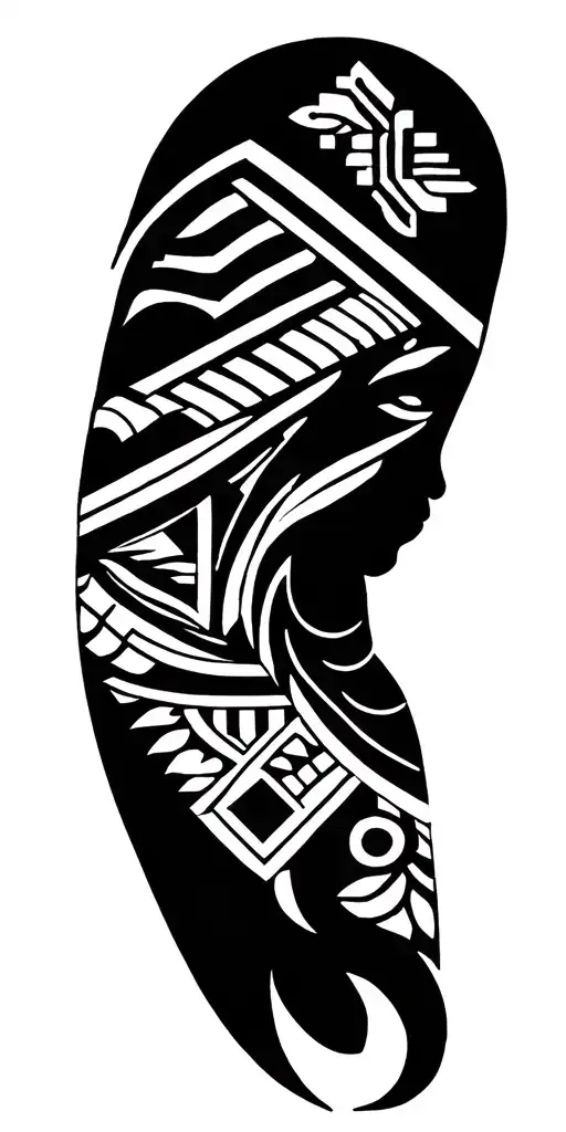 Full Arm With African Ideology