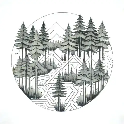 Forest Scene With Hidden