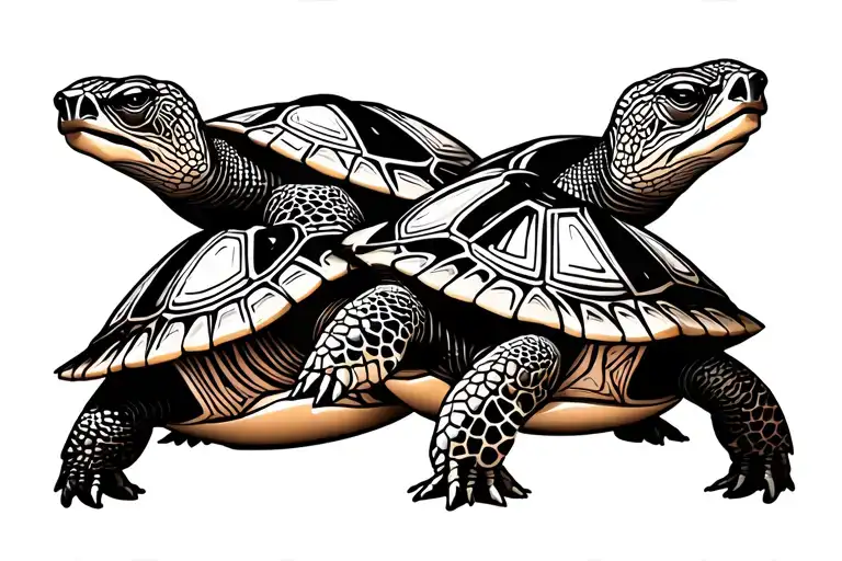 Three Turtles All