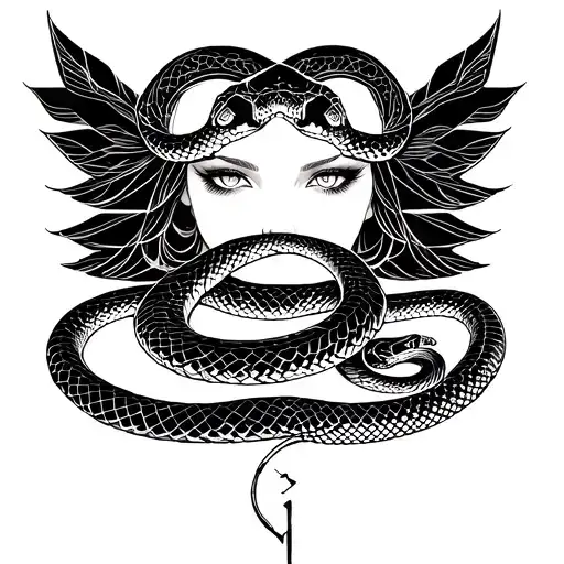 Lilith With Snake