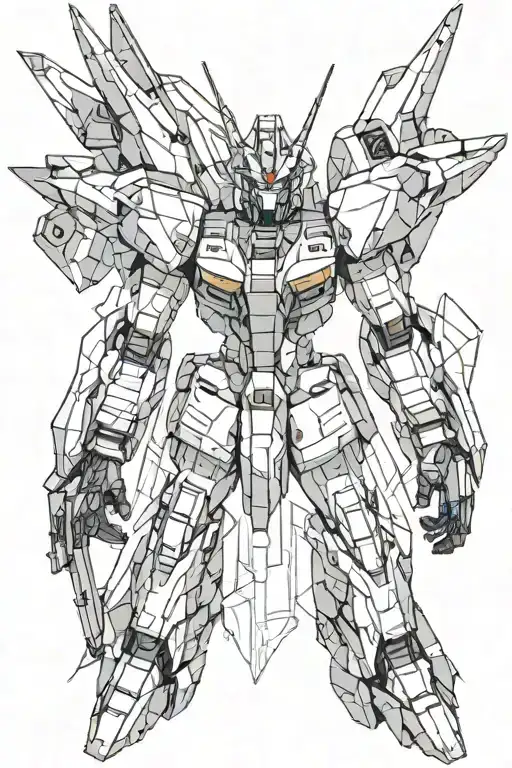 A Gundam Mech Eva 01