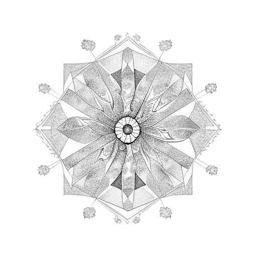 Crystal With Forget-me-not Flower Sunrise Background In Diamond