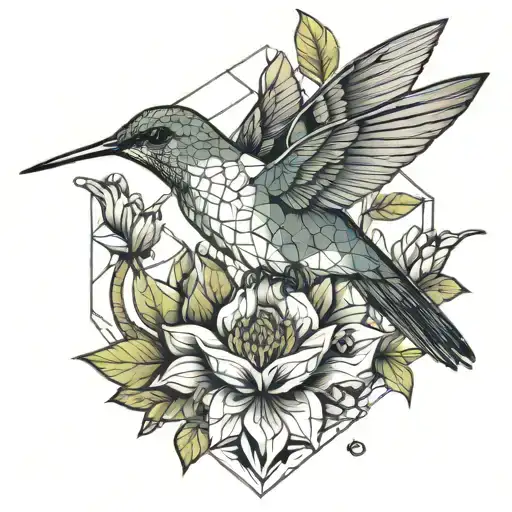 Hummingbird Sipping Nectar