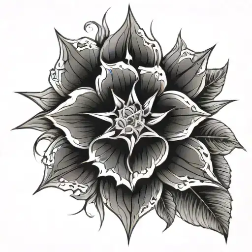 Scary Flowers With Lightning