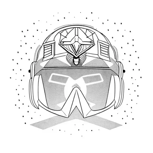 A Pilot's Helmet With An Owl