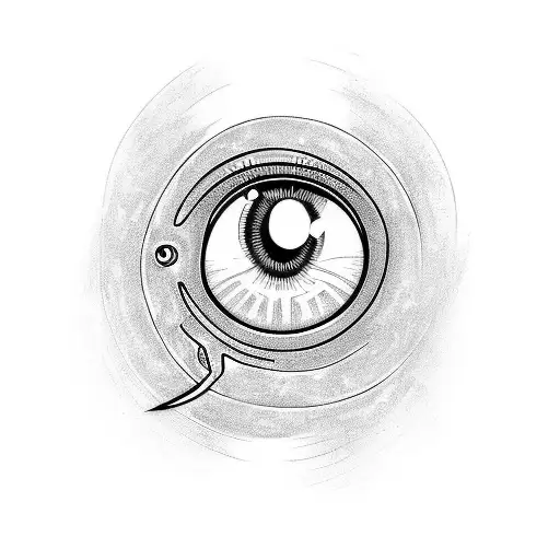 Eye With Snake