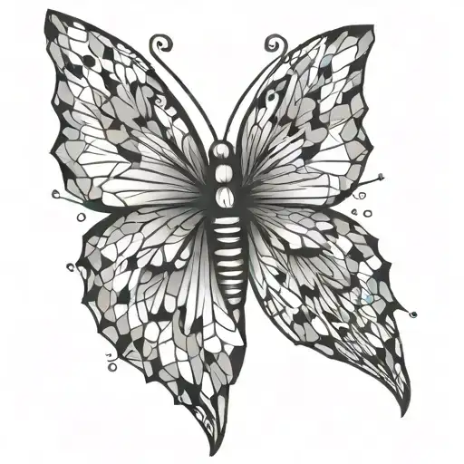 Cute Butterfly Wings Made Of Honeycomb