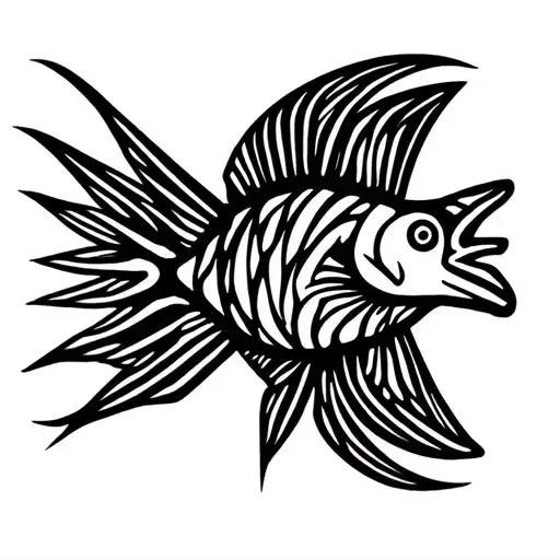 Jesus Fish 98 Tattoo Design