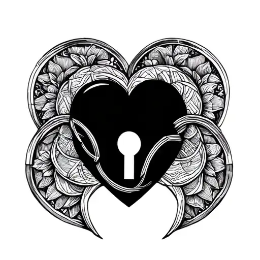 Casandra With Heart Shaped Lock Intertwined