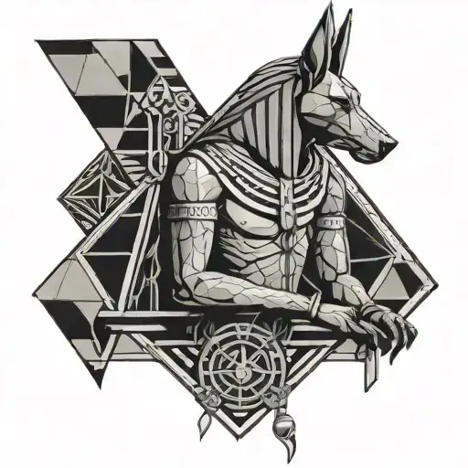 Anubis Holding The Balance