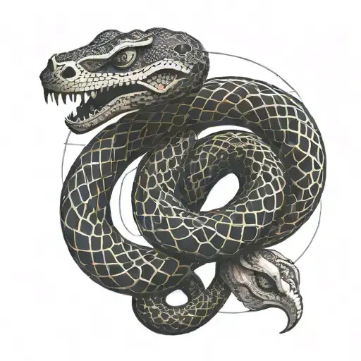 Snake Coil But The Snake Body Is Dna Strand Morphing