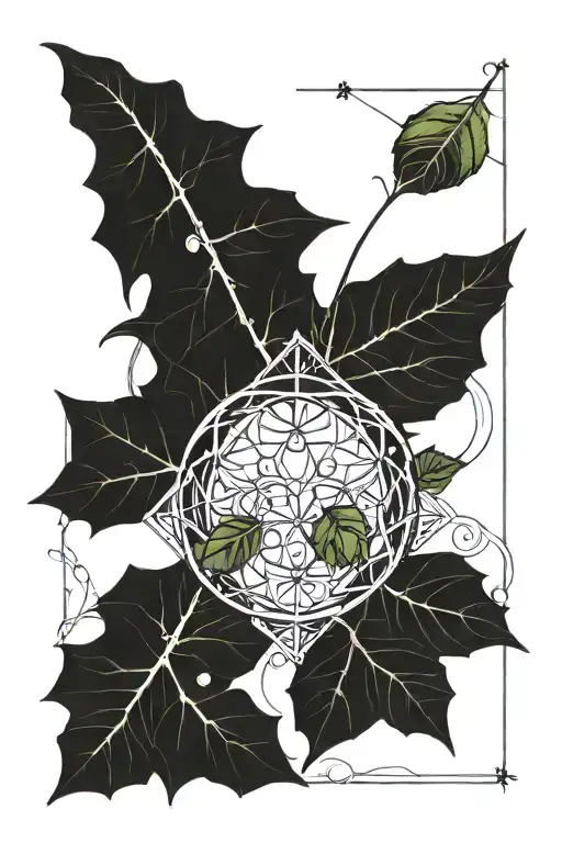 My Daughter Name Surrounded By Ivy Vine