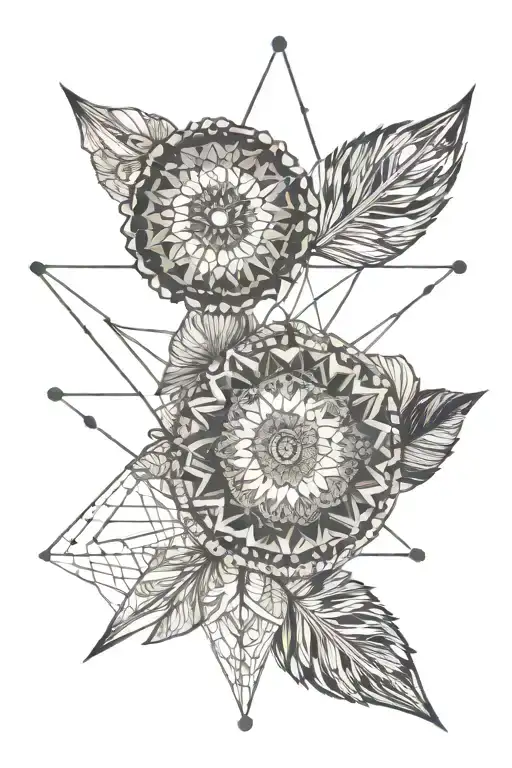 Mandala Design Incorporating Elements