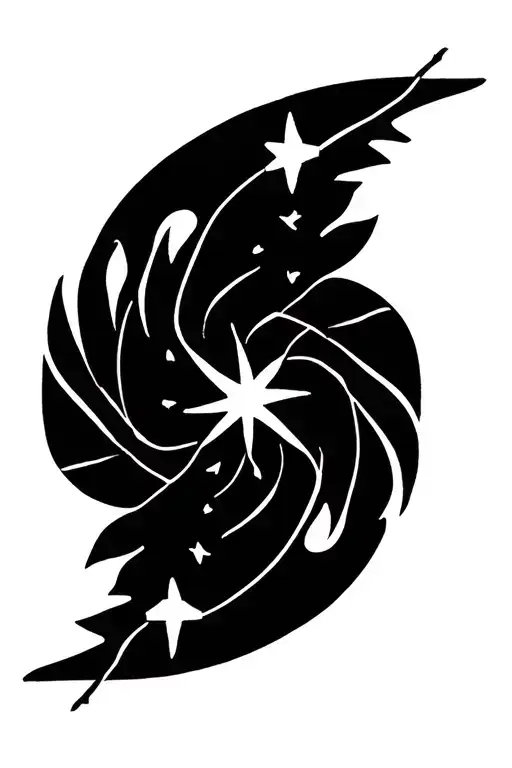 Shooting Stars Wrapper Tribal Vines